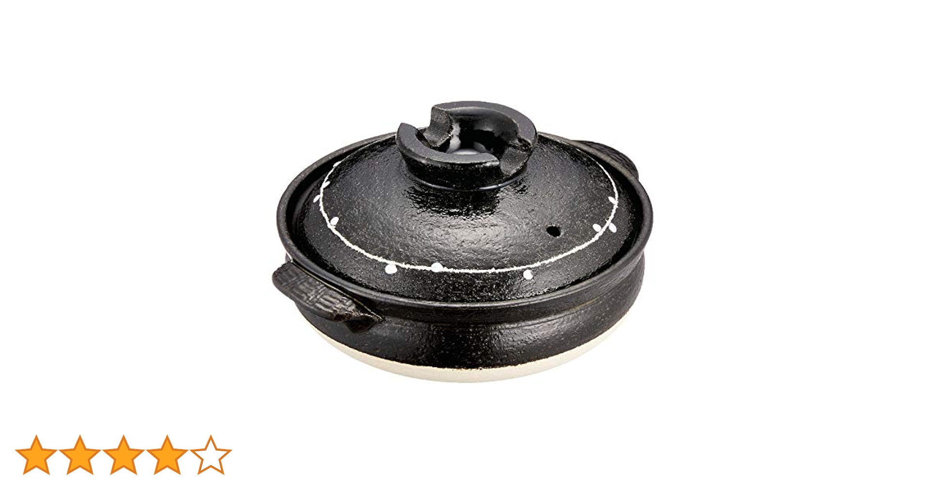 Amazon｜佐治陶器 萬古焼 土鍋 6号 (19cm) 1人用 一珍かきおとし